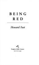 Cover of Being red by Howard Fast
