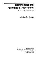 Cover of Communications formulas & algorithms by C. Britton Rorabaugh