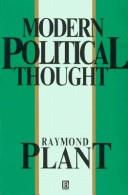 Front cover of Modern Political Thought by Plant, Raymond.
