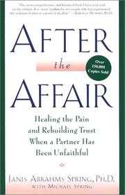 Front cover of After the Affair by Janis Abrahms Spring