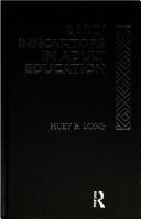 Cover of Early innovators in adult education by Huey B. Long