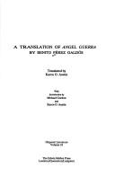 Front cover of A translation of "Angel Guerra" by Benito Pérez Galdós by Benito Pérez Galdós