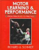 Cover of Motor learning and performance by Richard A. Schmidt