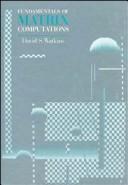 Front cover of Fundamentals of matrix computations by David S. Watkins