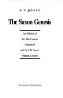 Front cover of The Saxon genesis by Alger Nicolaus Doane