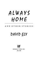 Cover of Always home and other stories by David Ely