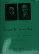 Cover of Contrasts in scientific style by Joseph S. Fruton