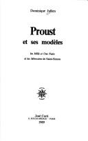 Cover of Proust et ses modèles by Dominique Jullien