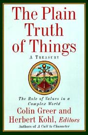 Cover of The Plain Truth of Things: A Treasury by Unknown