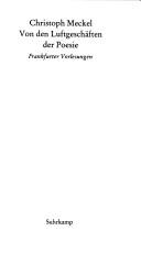 Front cover of Von den Luftgeschäften der Poesie by Christoph Meckel