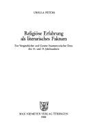 Front cover of Religiöse Erfahrung als literarisches Faktum by Peters, Ursula