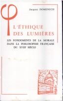 Front cover of L' éthique des Lumières by Jacques Domenech