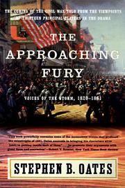 Cover of The Approaching Fury by Stephen B. Oates