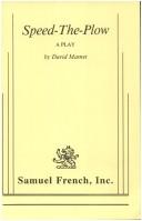 Cover of Speed-the-plow by David Mamet