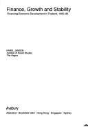 Cover of Finance, growth, and stability by Karel Jansen