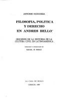 Front cover of Filosofía, política y derecho en Andrés Bello by Antonio Scocozza