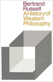 Front cover of A History of Western Philosophy by Bertrand Russell