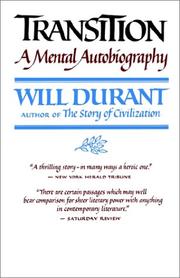 Cover of Transition by Will Durant