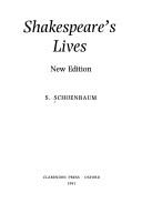Cover of Shakespeare's lives by S. Schoenbaum