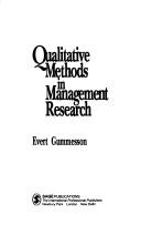Cover of Qualitative methods in management research by Evert Gummesson