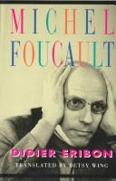 Cover of Michel Foucault by Didier Eribon