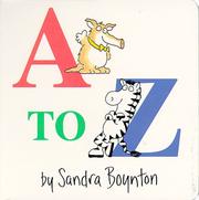 Cover of A to Z by Sandra Boynton