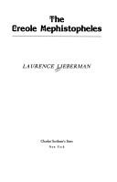Cover of The Creole Mephistopheles by Laurence Lieberman