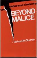 Cover of Beyond malice by Richard M. Clurman