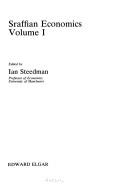 Front cover of Sraffian economics by Ian Steedman