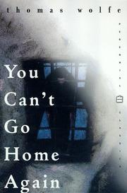 Cover of You can't go home again by Thomas Wolfe