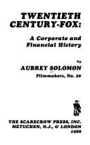Cover of Twentieth Century-Fox by Aubrey Solomon