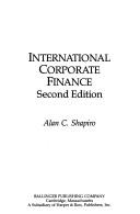 Front cover of International corporate finance by Alan C. Shapiro