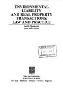 Front cover of Environmental Liability and Real Property Transactions by Joel S. Moskowitz