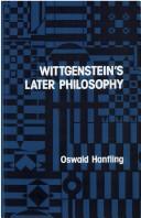 Cover of Wittgenstein's later philosophy by Oswald Hanfling