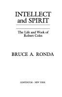 Front cover of Intellect and spirit by Bruce A. Ronda