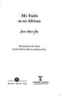 Cover of Ma foi d'Africain by Jean Marc Ela