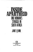 Cover of Inside Apartheid by Janet Levine