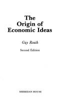 Front cover of The origin of economic ideas by Routh, Guy.