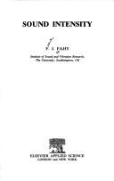 Front cover of Sound intensity by Frank Fahy