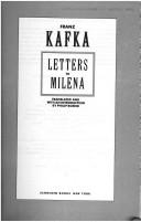 Cover of Briefe an Milena by Franz Kafka