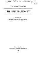 Cover of Sir Philip Sidney by Sir Philip Sidney