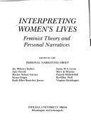 Cover of Interpreting women's lives by Joy Webster Barbre