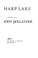 Cover of Harp lake by John Hollander