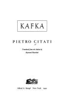 Cover of Kafka by Pietro Citati