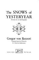 Cover of Blumen im Schnee by Gregor von Rezzori