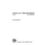 Front cover of Lotus 1-2-3 tips and tricks by Gene Weisskopf