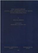 Front cover of Old Babylonian legal and administrative texts from Philadelphia by Karel van Lerberghe
