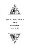 Front cover of Love me like you mean it by Lesléa Newman