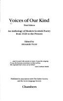 Front cover of Voices of our kind by Scott, Alexander