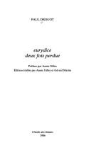 Front cover of Eurydice deux fois perdue by Paul Drouot